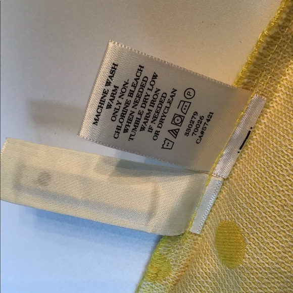 Ann Taylor Loft Yellow Polka Dot Shorts - Picture 5 of 5